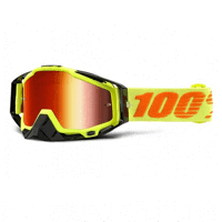 100 % Racecraft brille Attack yellow - mirror red lens